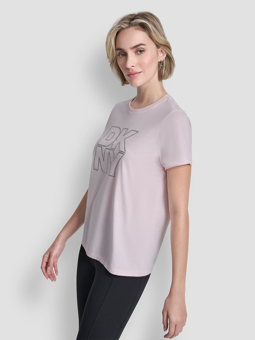 DKNY WoMen Pink Round Neck T-Shirt