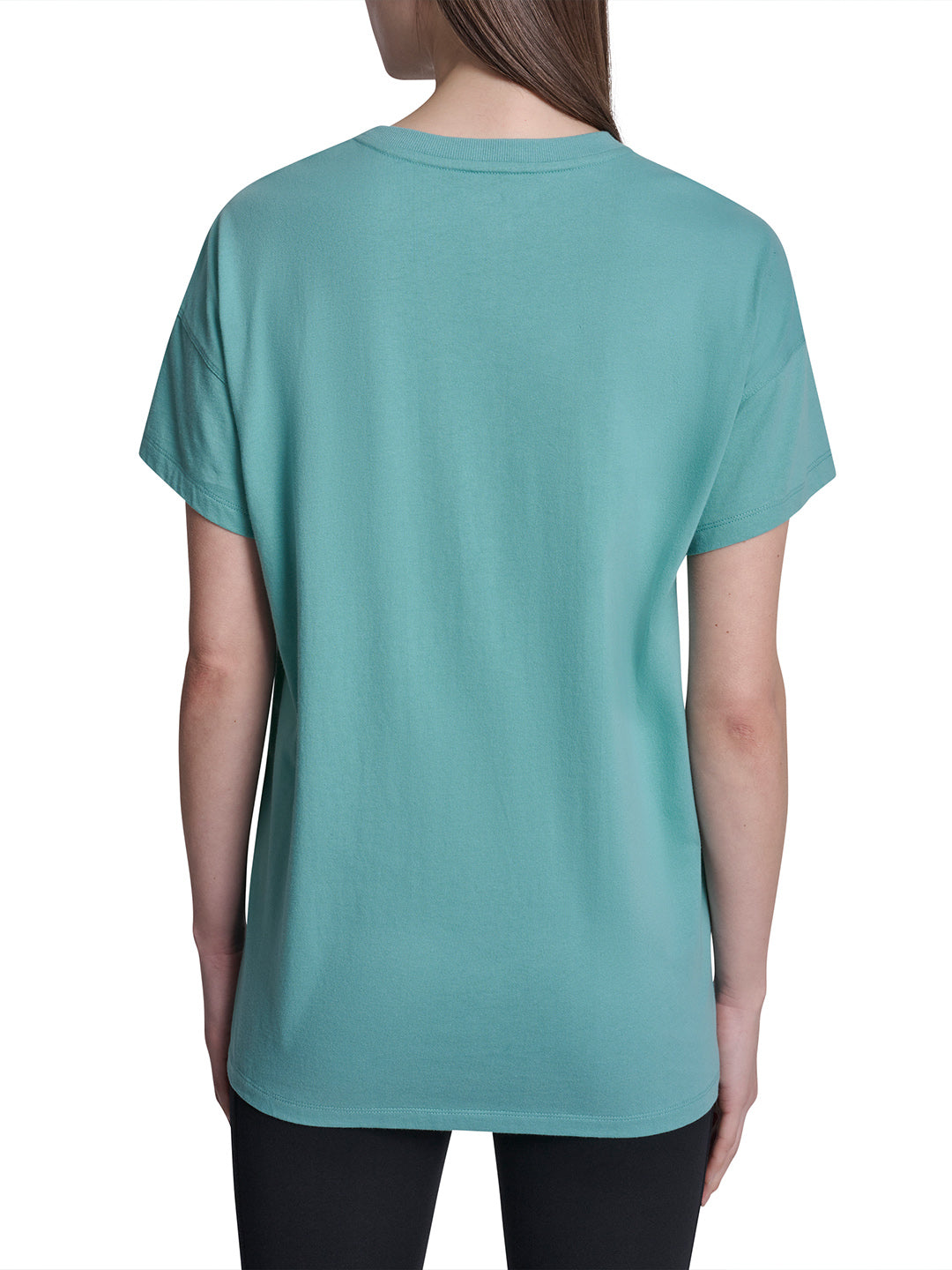 DKNY Women Grey Printed Round Neck T-Shirt