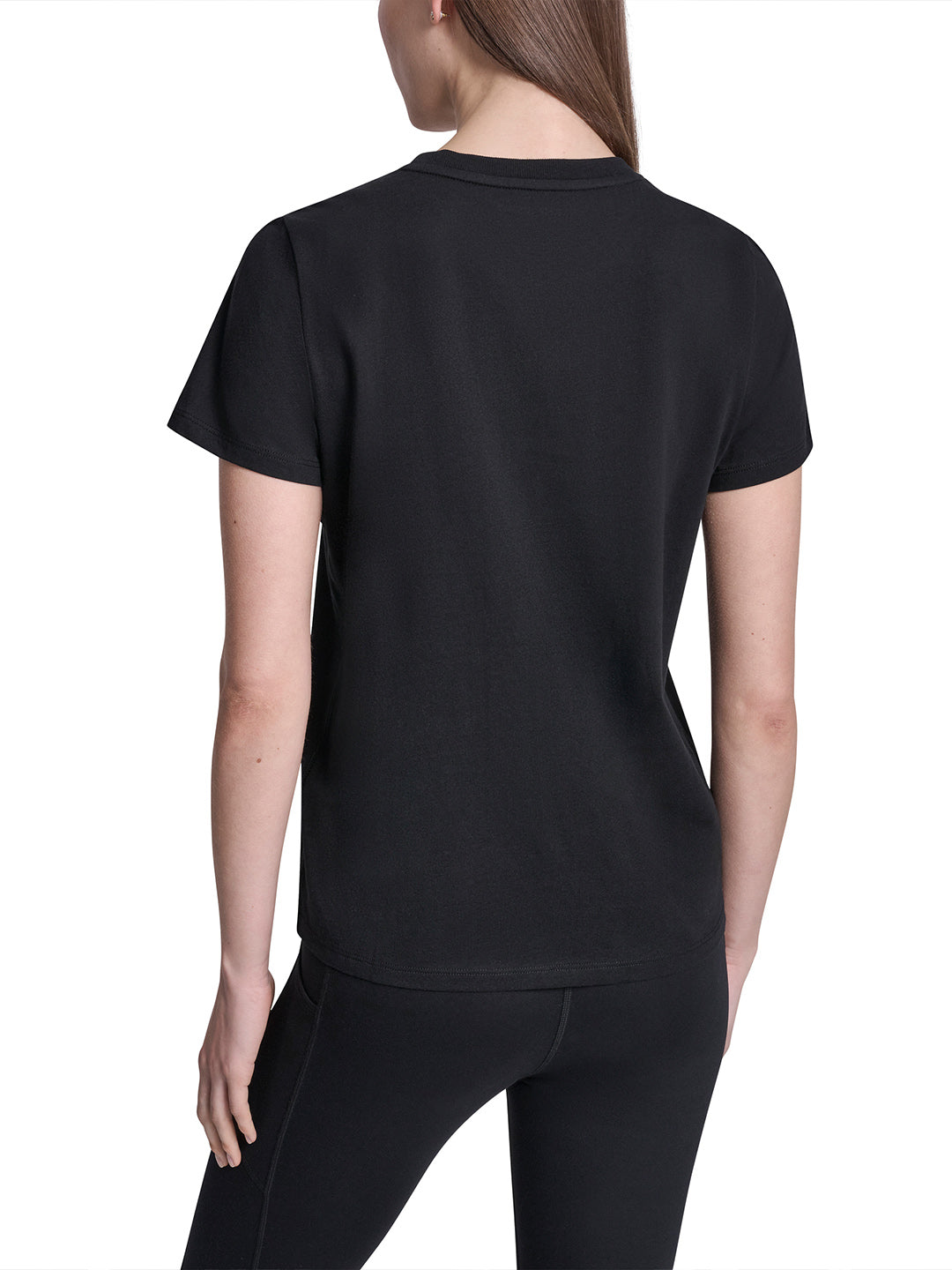 DKNY Women Black Printed Round Neck T-Shirt