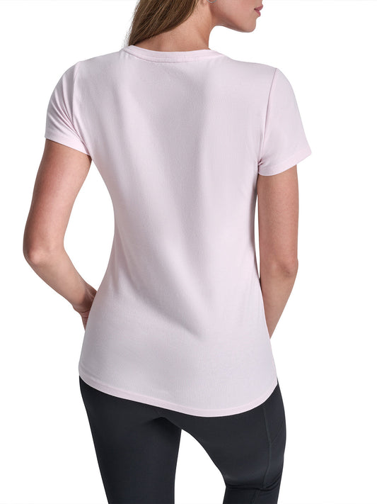 DKNY Women Cream Round Neck T-Shirt
