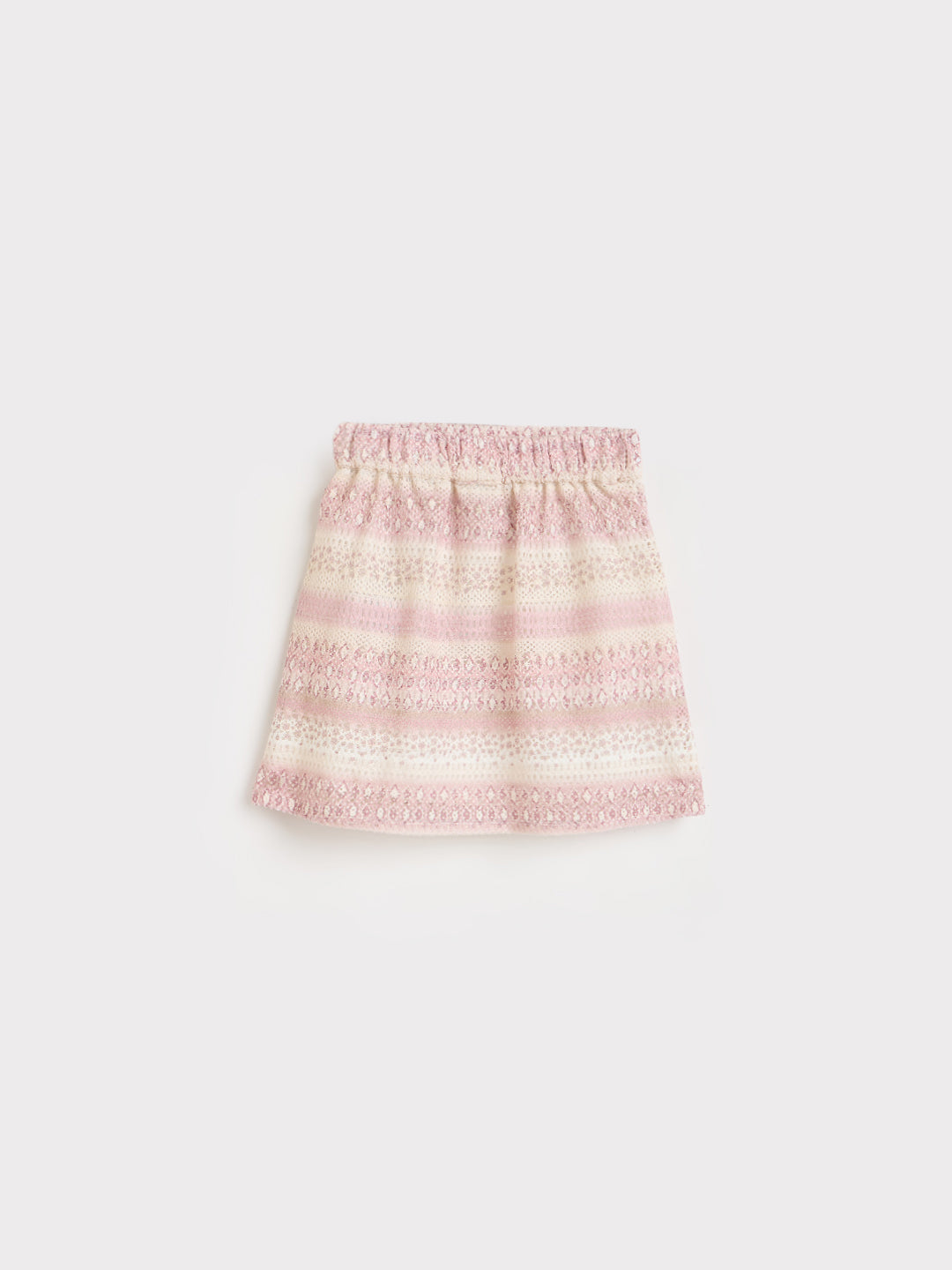 ELLE Girls Pink Woven Design A-Line Fit Skirt