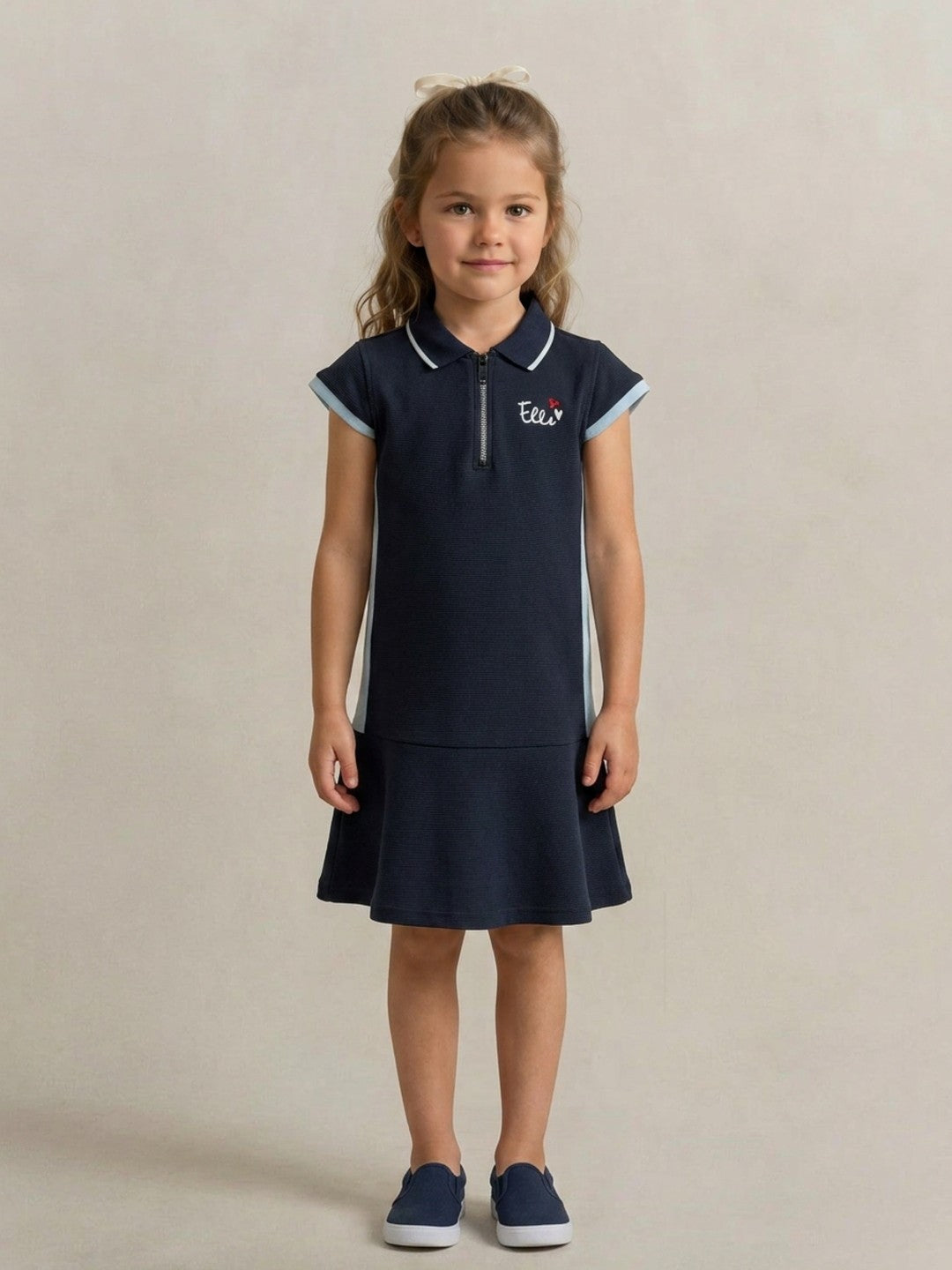 Elle Blue Girls Straight Fit Dress