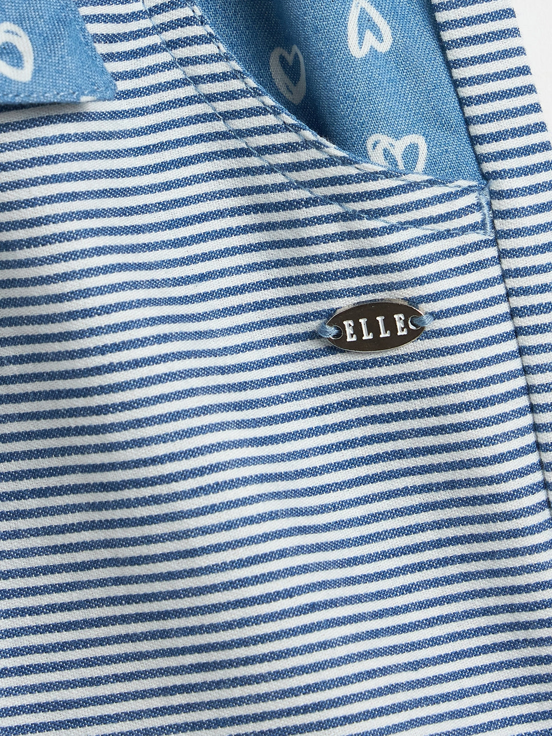 ELLE Girls Blue Printed Playsuit