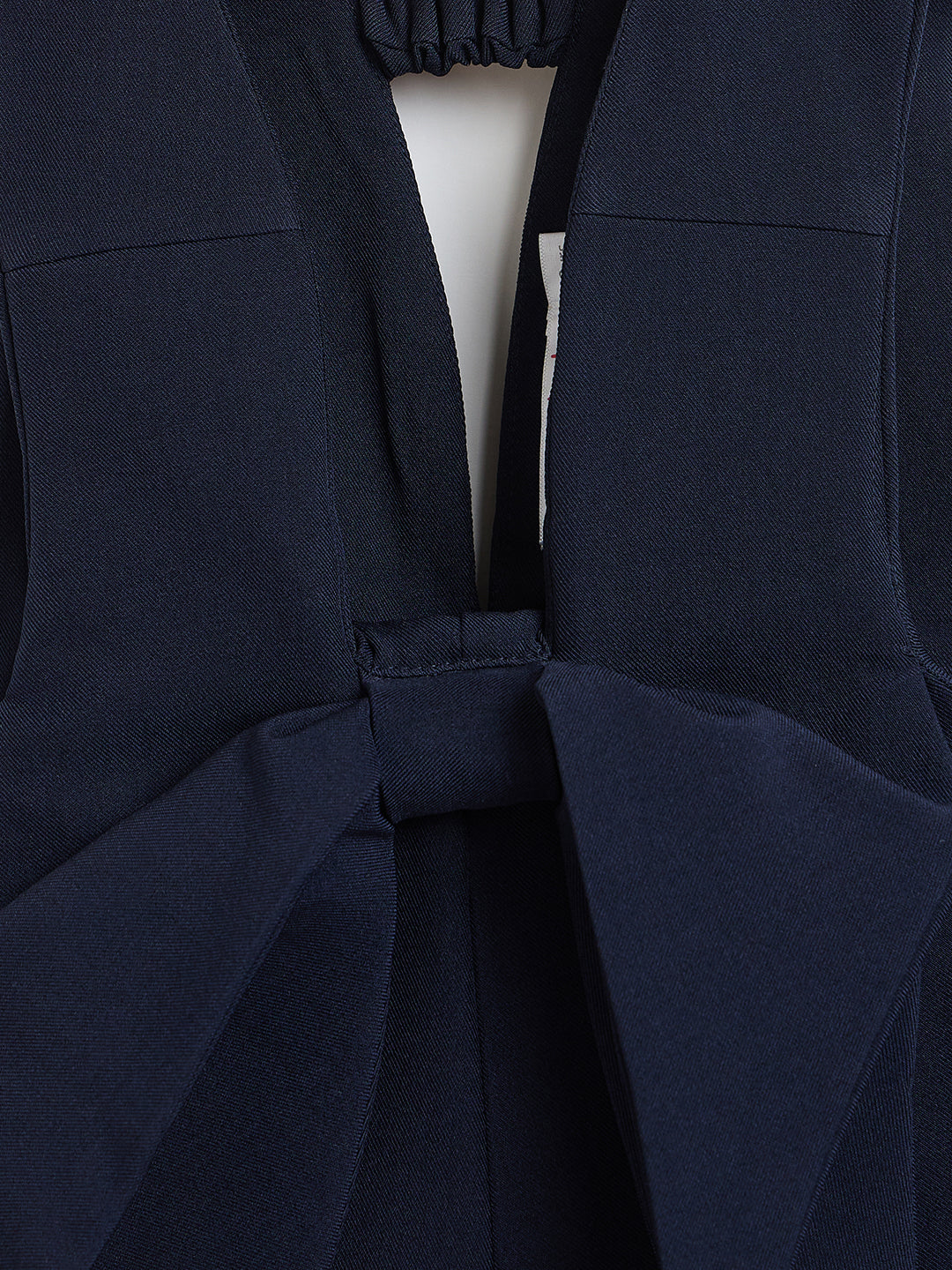 Elle Girls Navy Blue Solid Regular Fit Jumpsuit