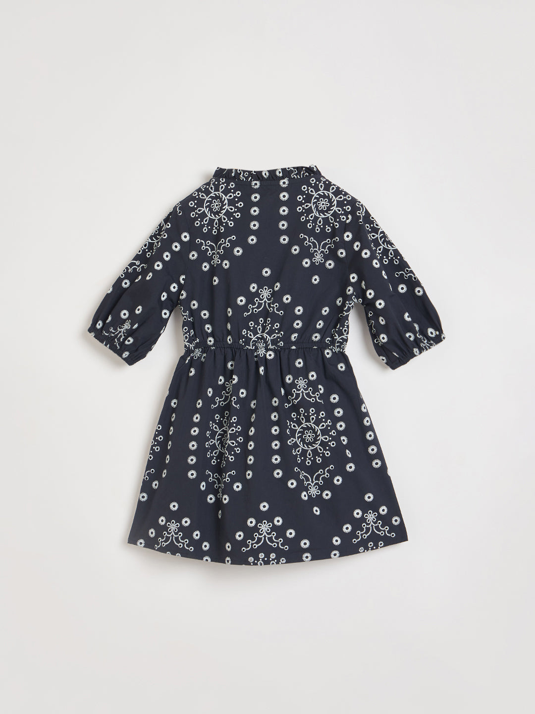 ELLE Girls Black Printed Midi Dress