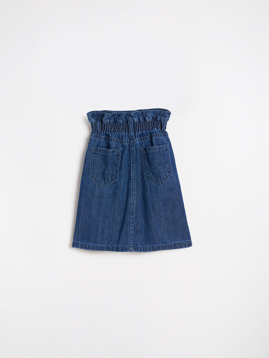 Elle Girls Solid Blue Skirt