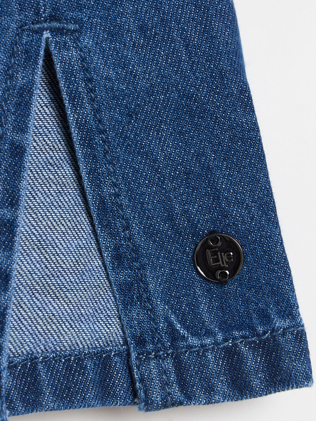 Elle Girls Solid Blue Skirt