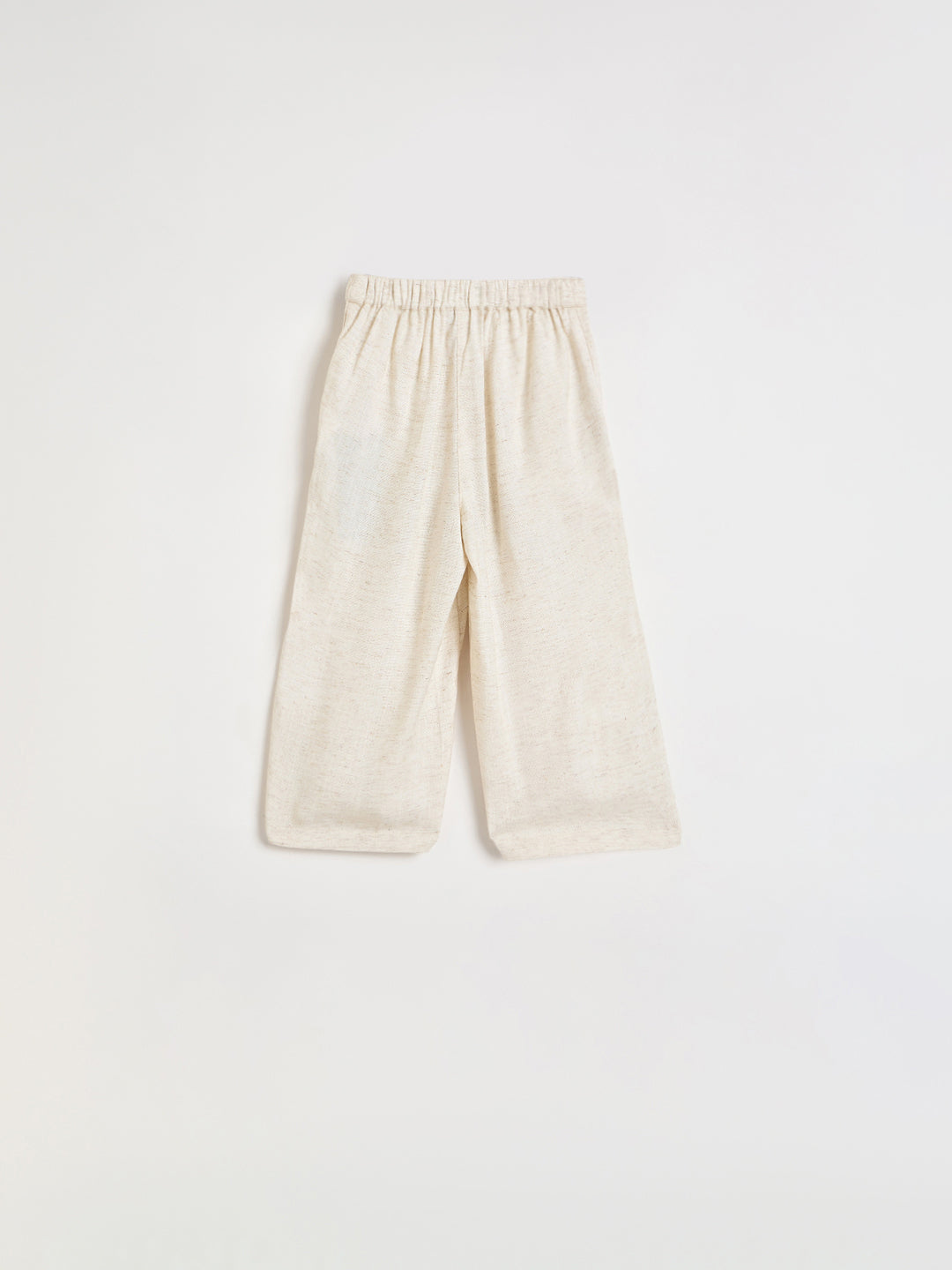 ELLE Girls Beige Embroidered Culottes Trouser