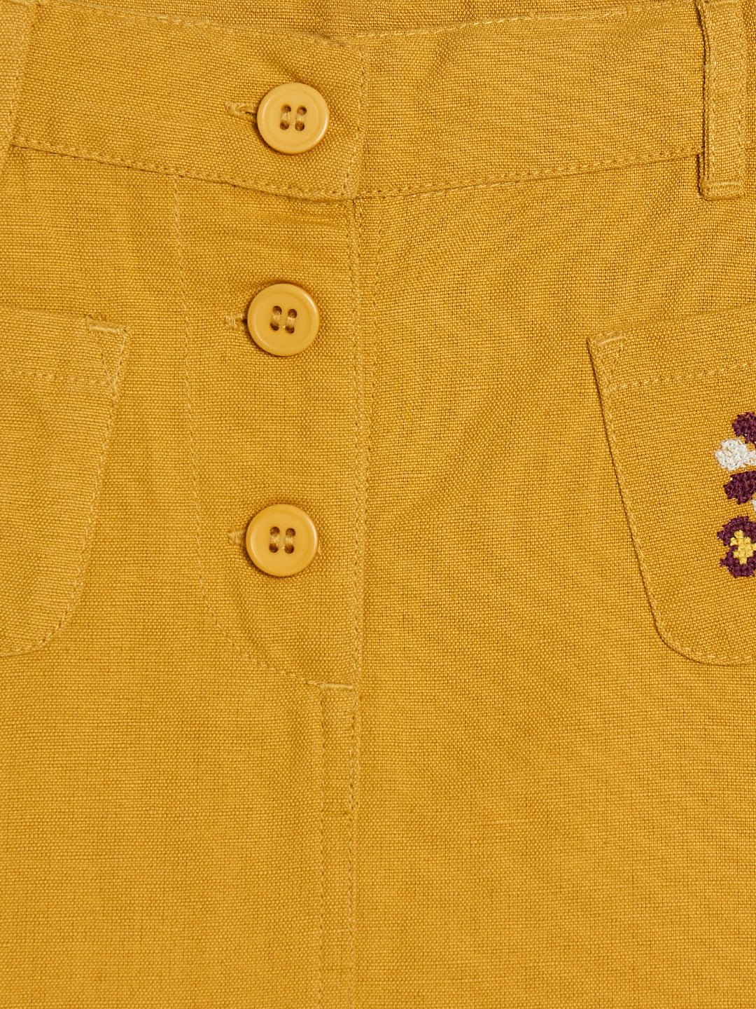 ELLE Girls Mustard Yellow Skirt