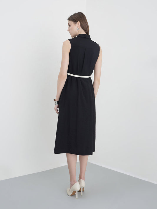 ELLE Women Black Solid Dress