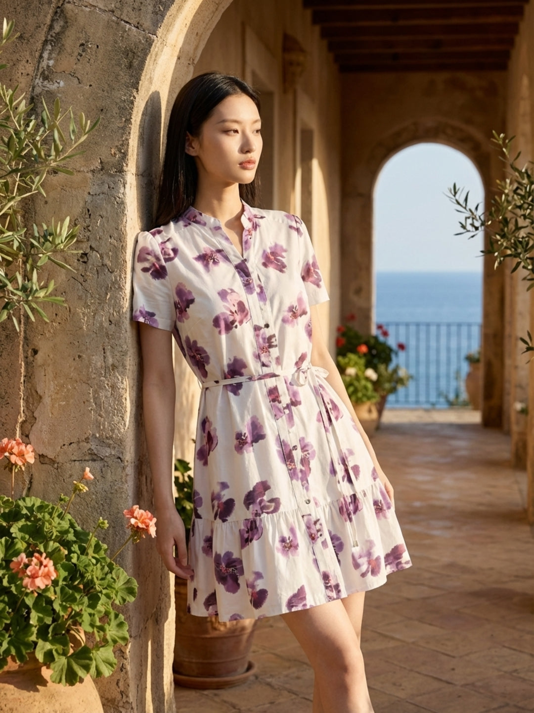 Elle Women Multi Printed Flared Fit Dress