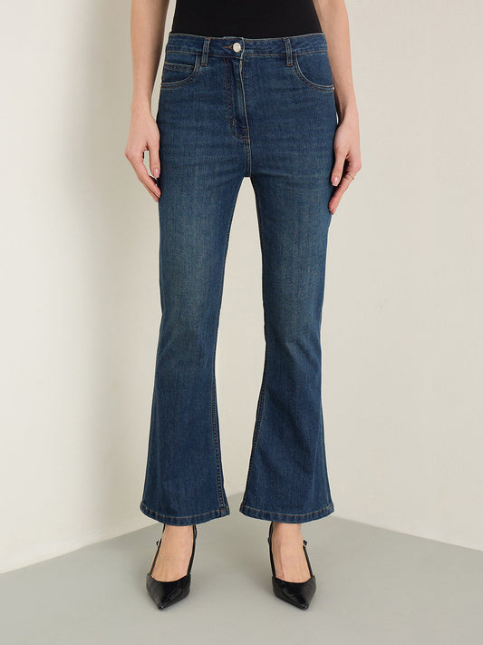 ELLE Women Blue Bootcut Fit Jeans