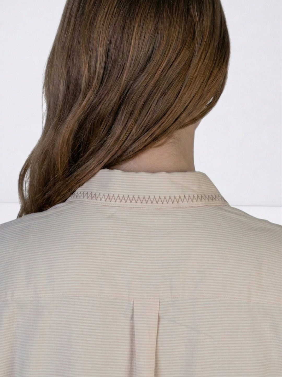 Elle Women Beige Solid Relaxed Fit Shirt