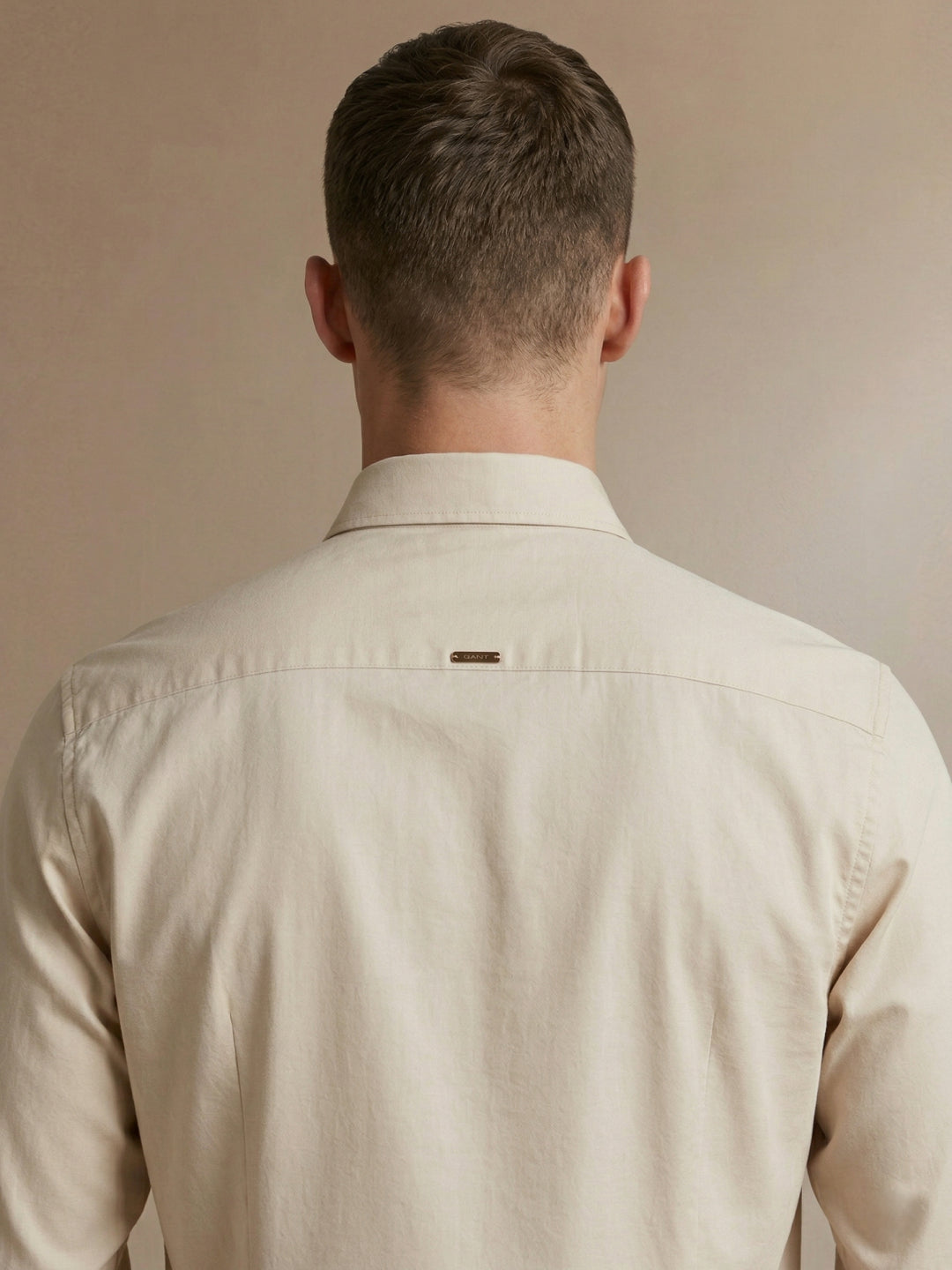 Iconic Men Cream Colorblocked Shirt