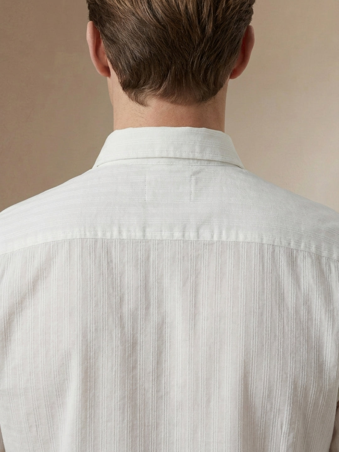 Iconic Men White Textured Regular Fit Shirt