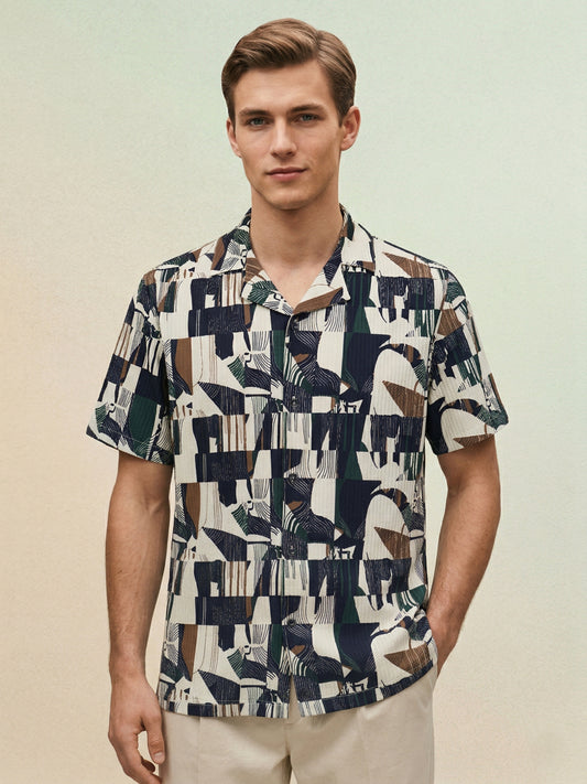 Iconic Men Multicolour Printed Shirt
