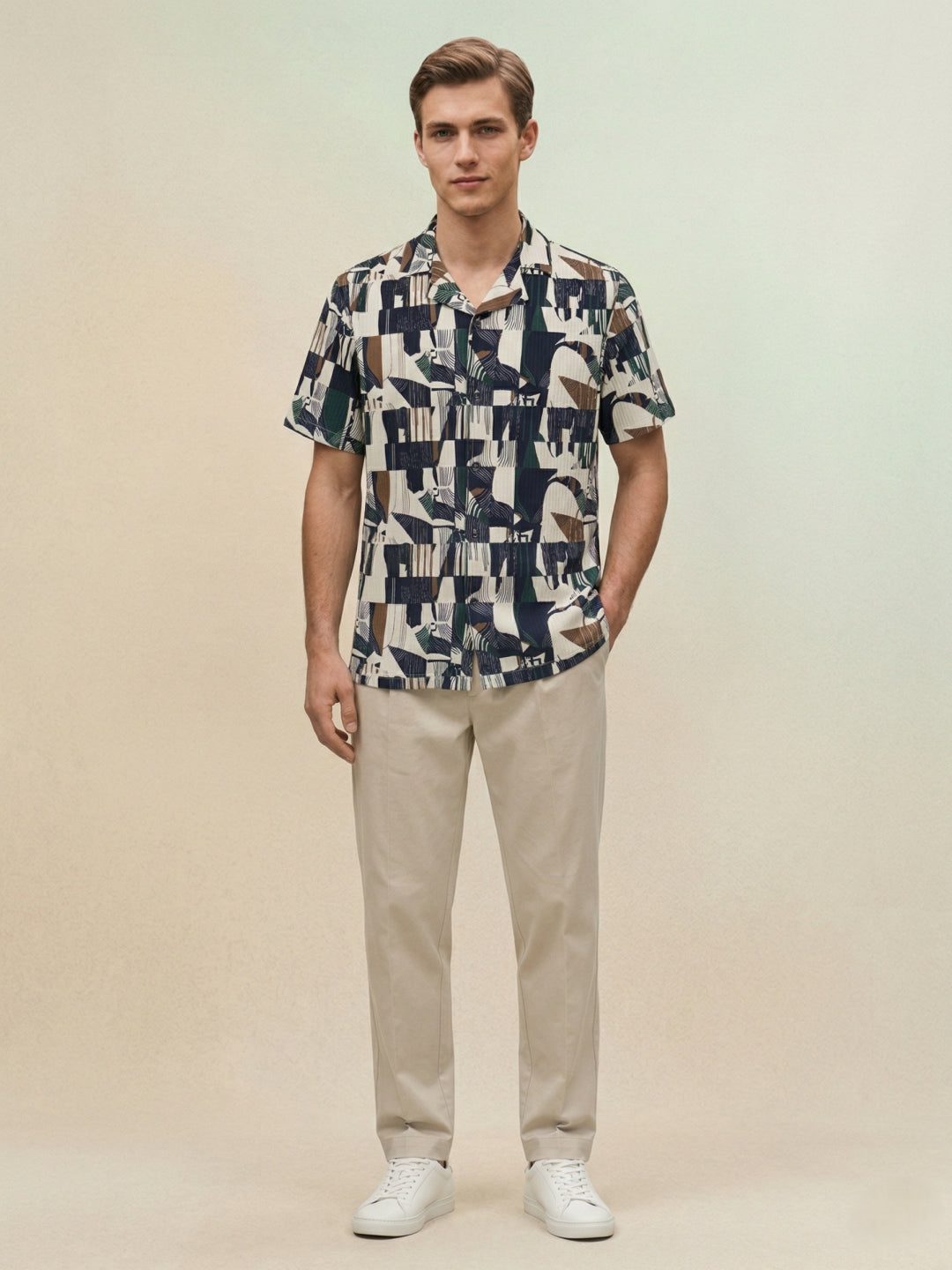 Iconic Men Multicolour Printed Shirt