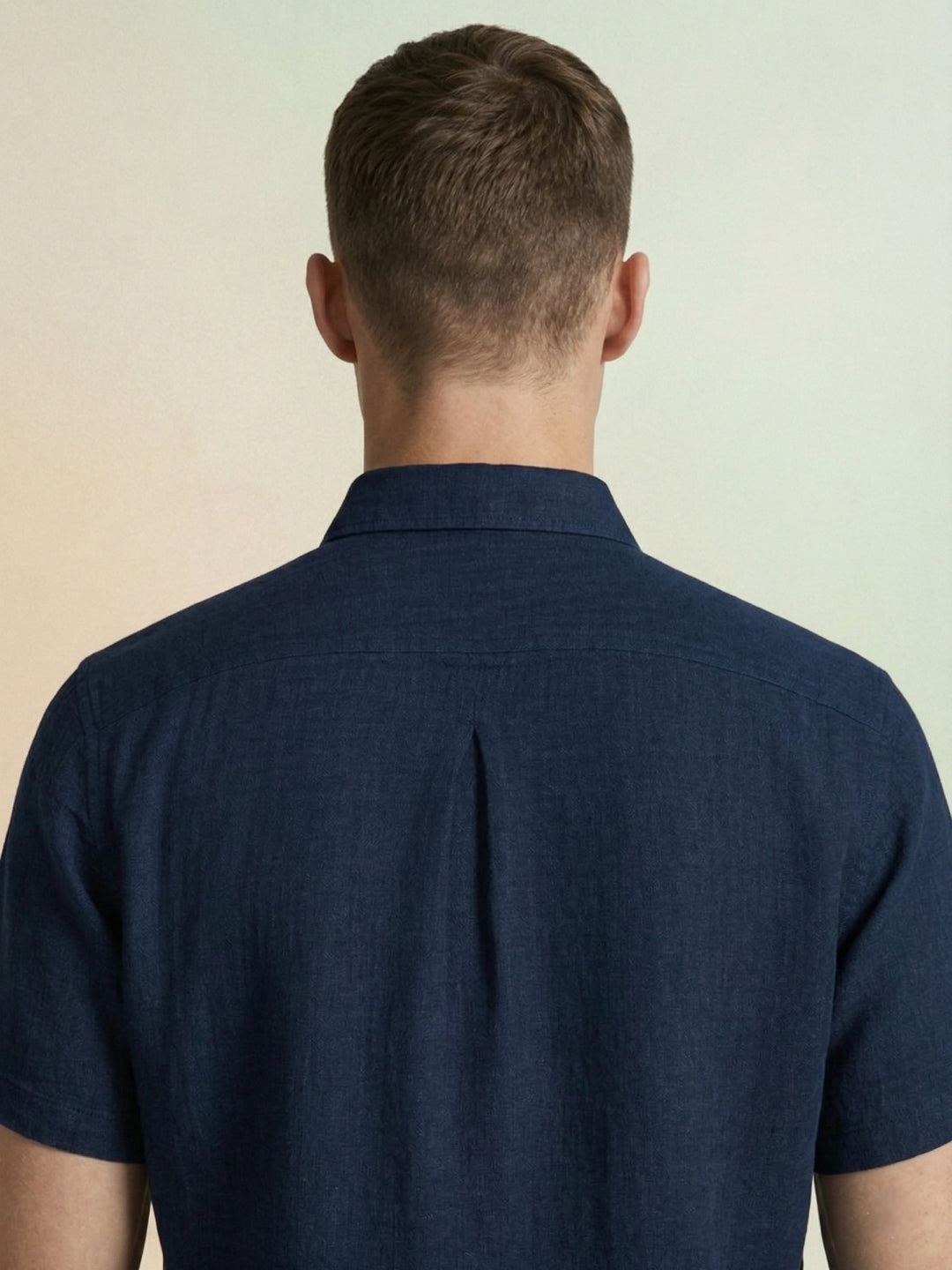 Iconic Men Blue Cotton Shirt