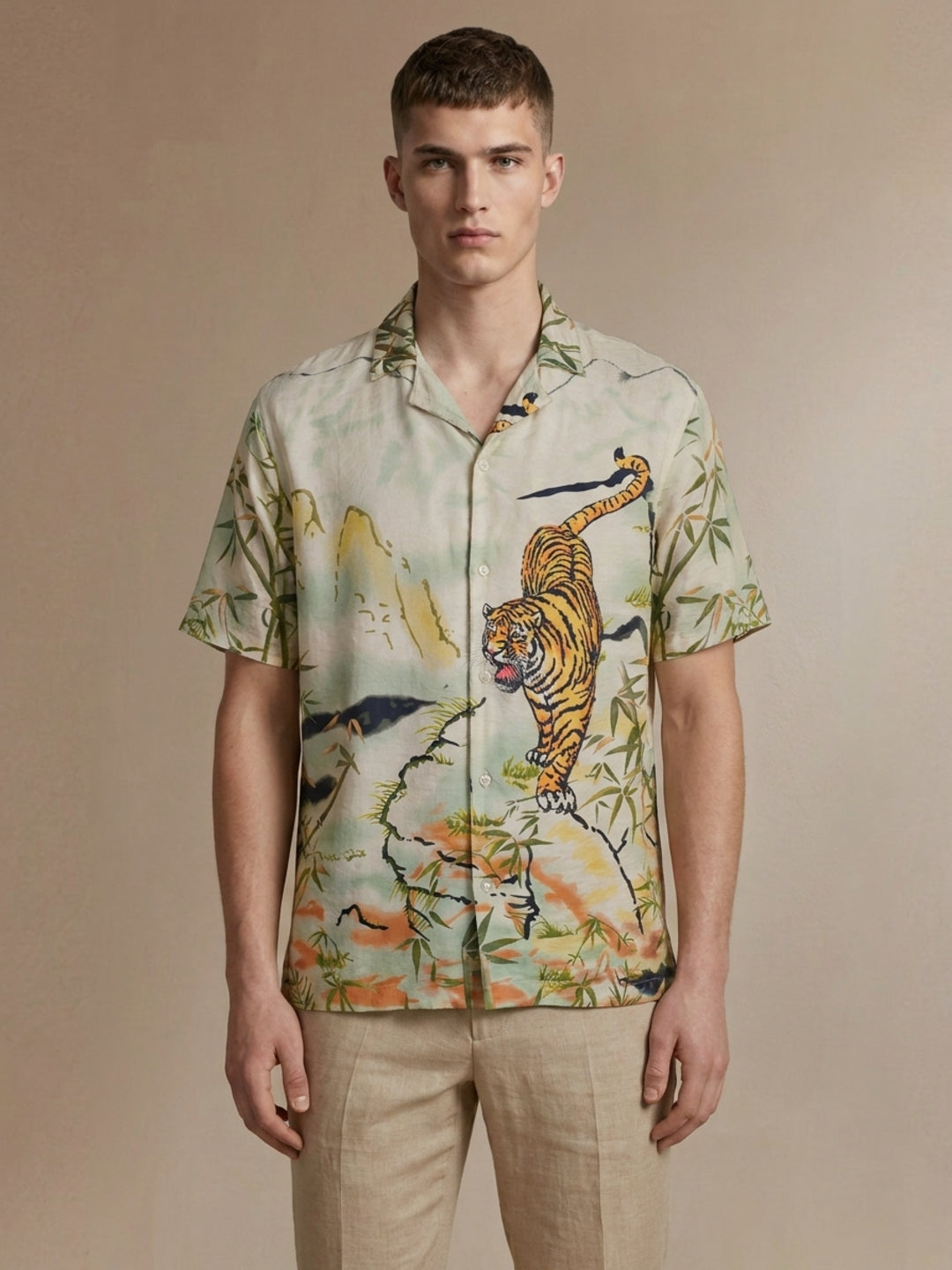 Iconic Men Multi Printed Resort Fit Pure Cotton Shirt