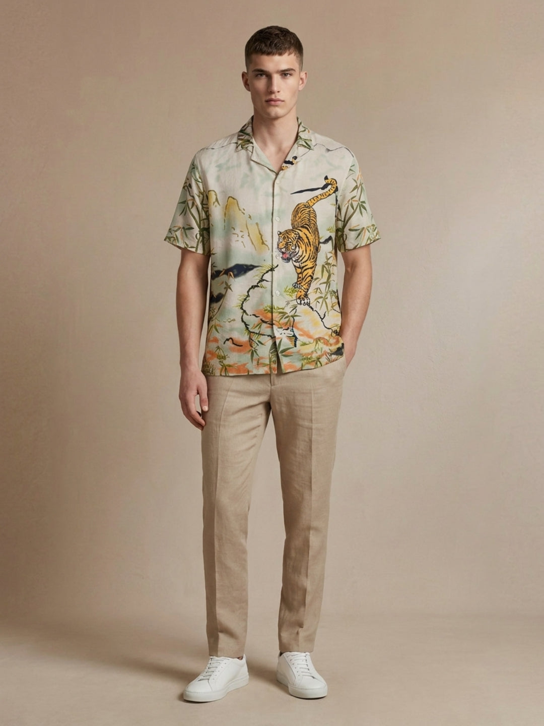Iconic Men Multi Printed Resort Fit Pure Cotton Shirt
