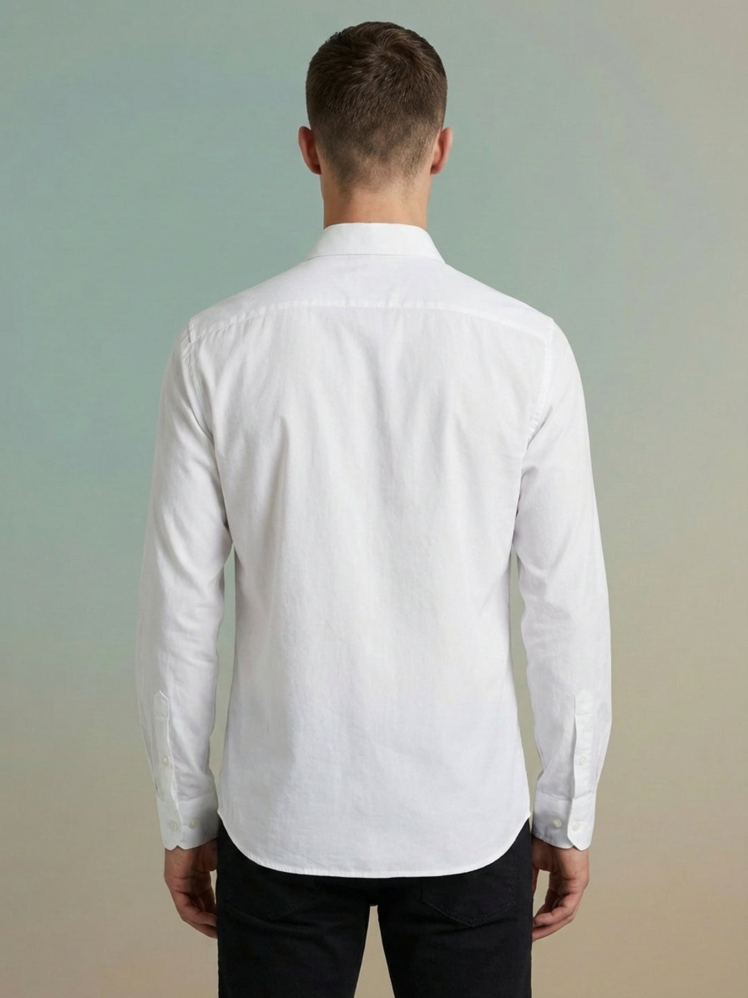 Iconic Men White Printed Regular Fit Pure Cotton Shirt