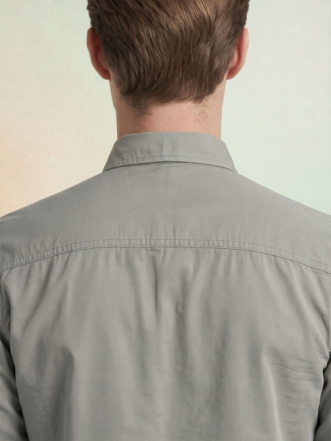 Iconic Men Green Solid Regular Fit Shirt