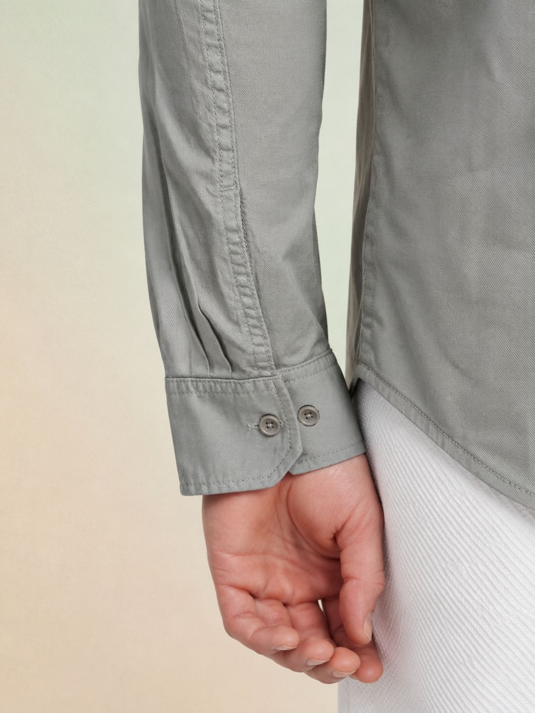 Iconic Men Green Solid Regular Fit Shirt