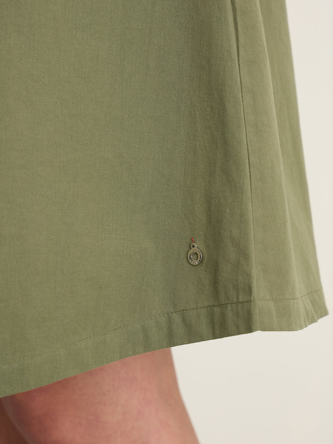 Iconic Women Olive Green Shirt Collar Dress