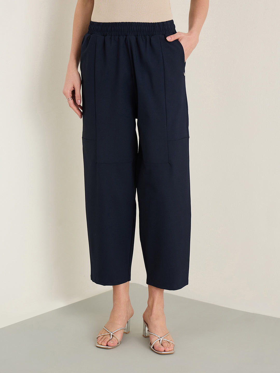 Iconic Women Navy Blue Jogger
