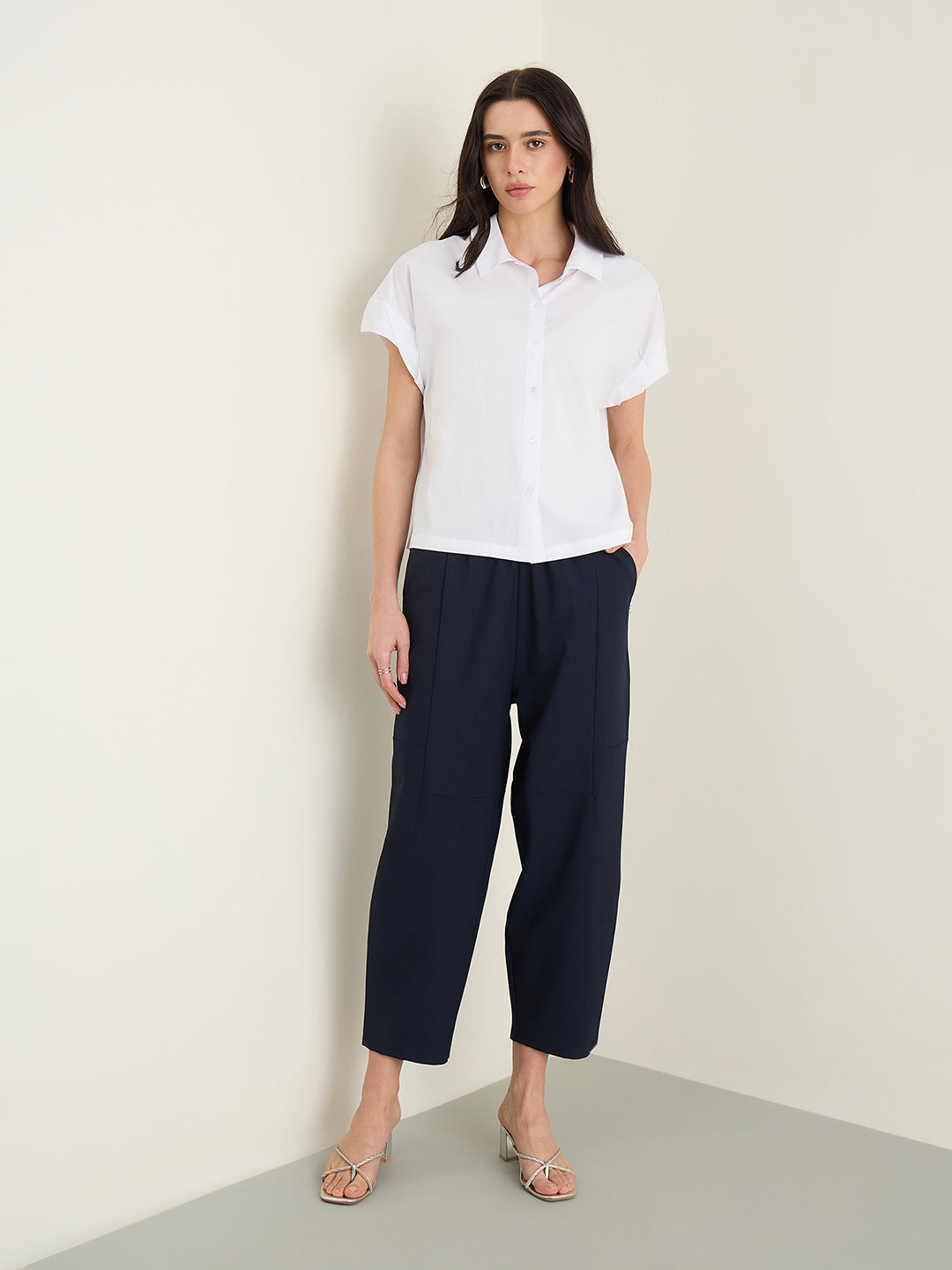 Iconic Women Navy Blue Jogger
