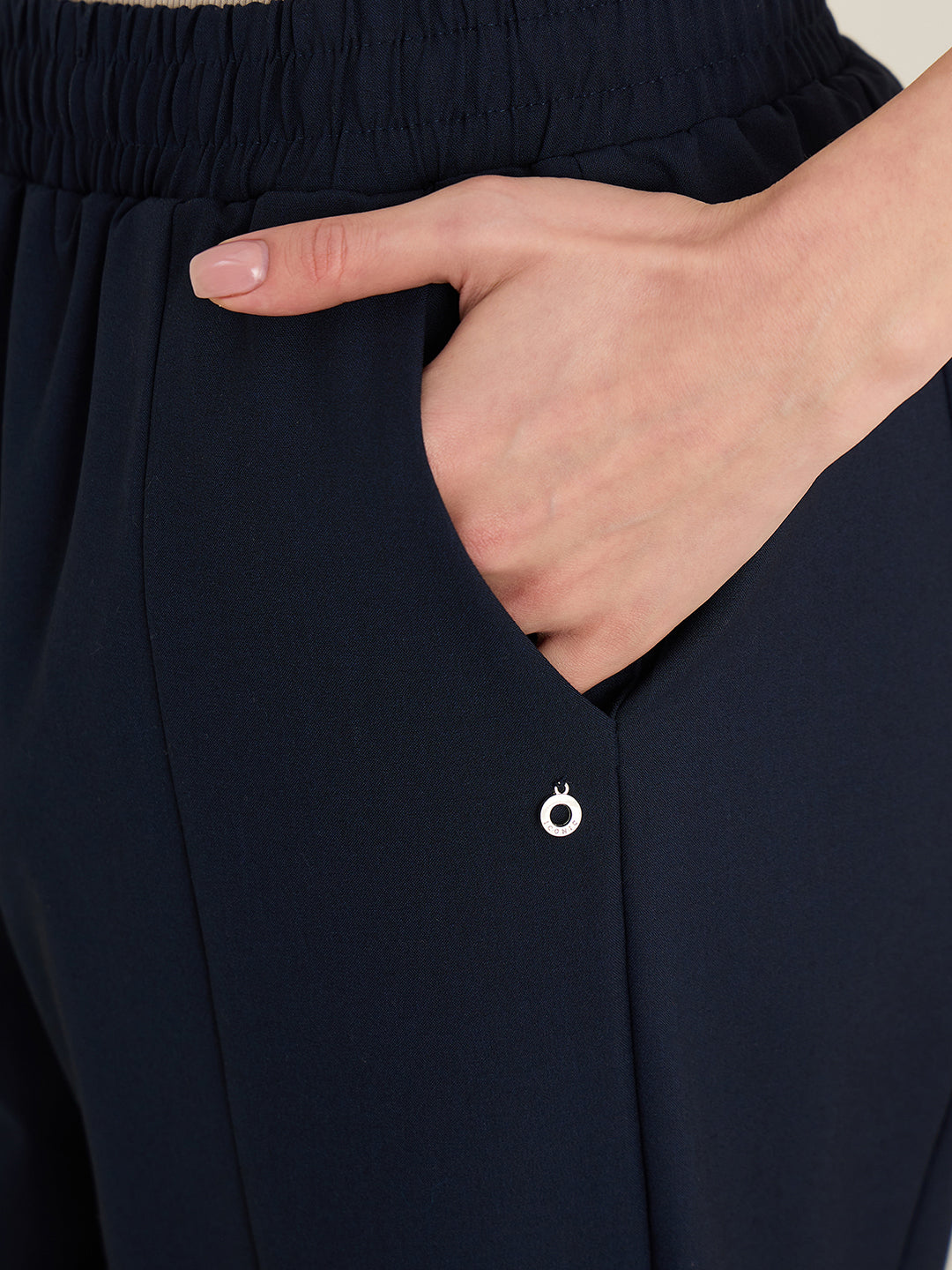 Iconic Women Navy Blue Jogger