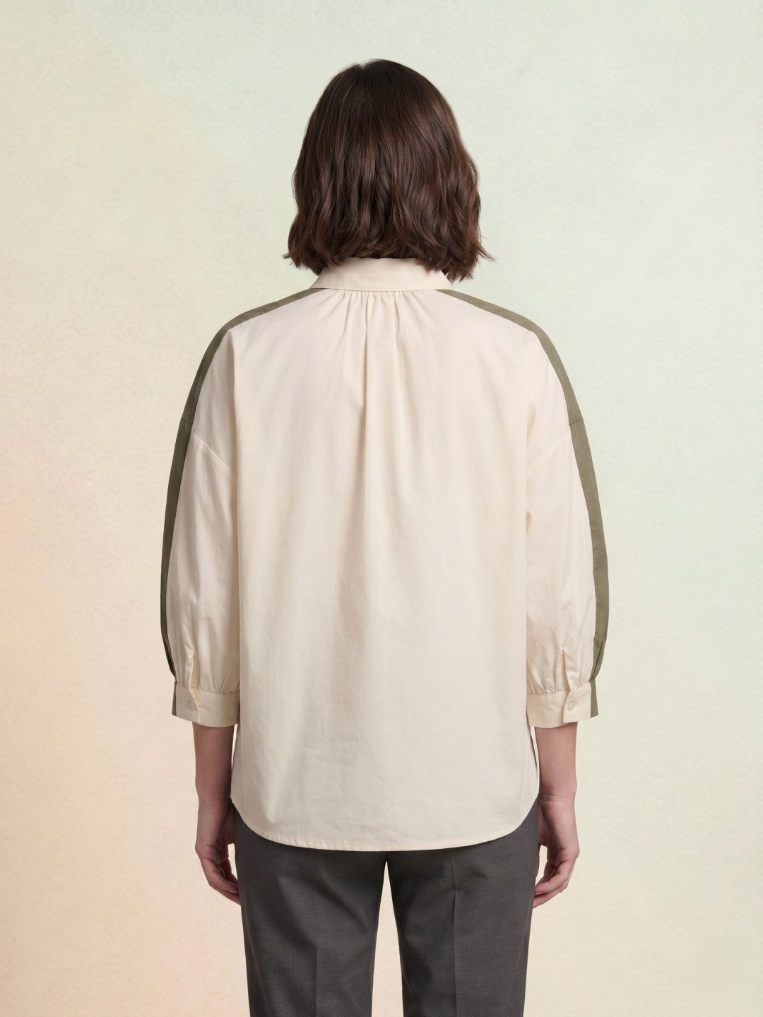 Iconic Green Cotton Women Regular Fit Shirts
