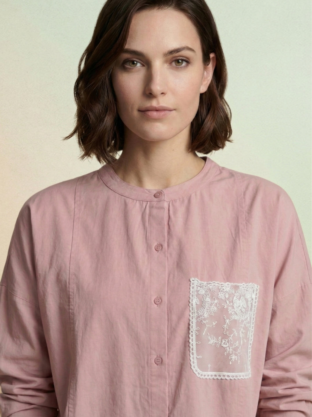 Iconic Women Pink Cotton Shirt