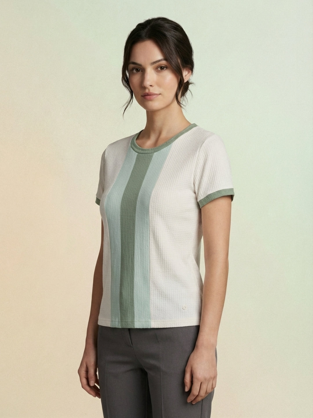 Iconic Women Green T-Shirt