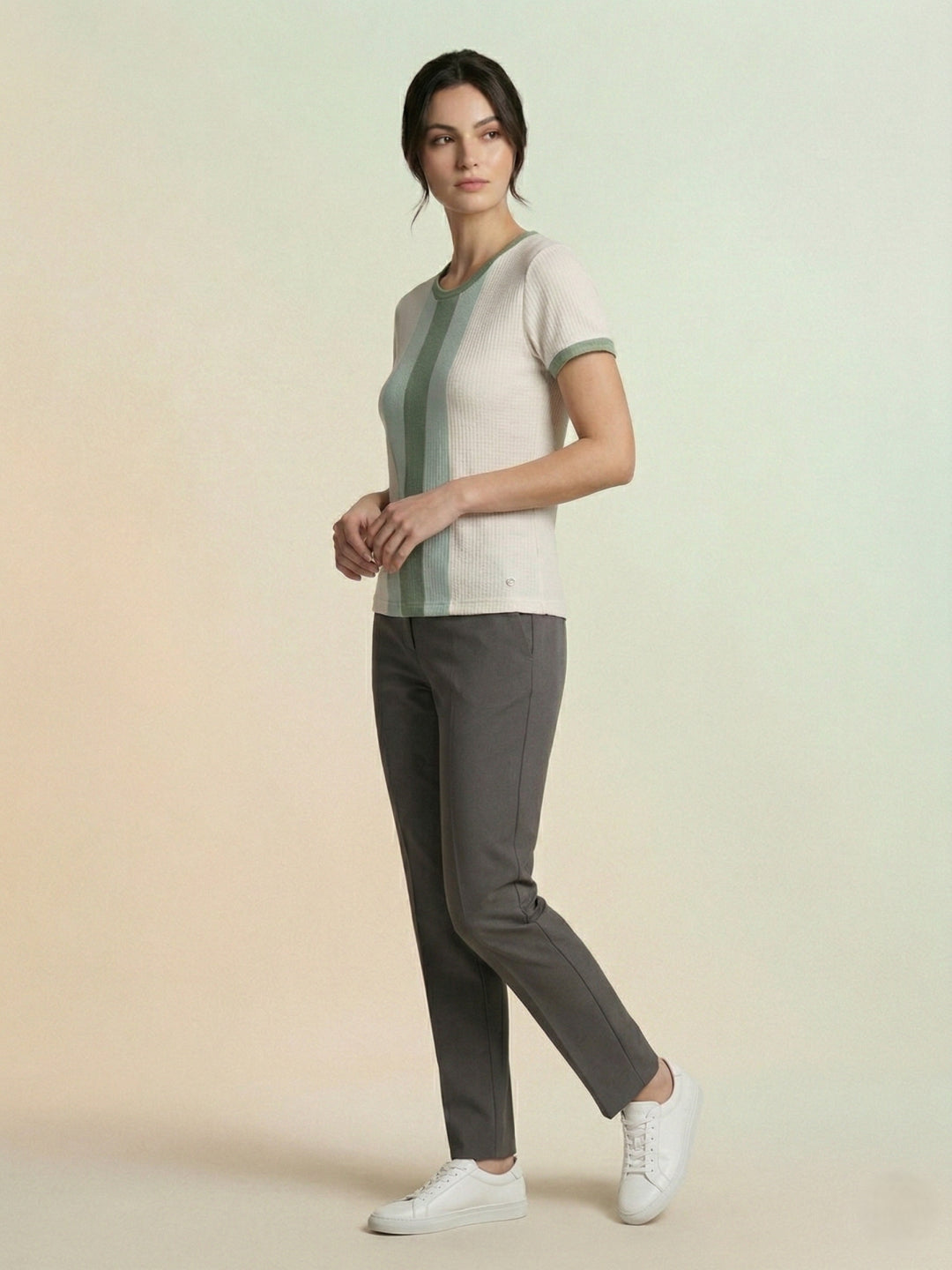 Iconic Women Green T-Shirt