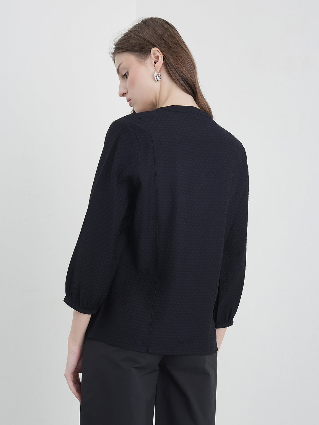 ICONIC Women Black Solid Top