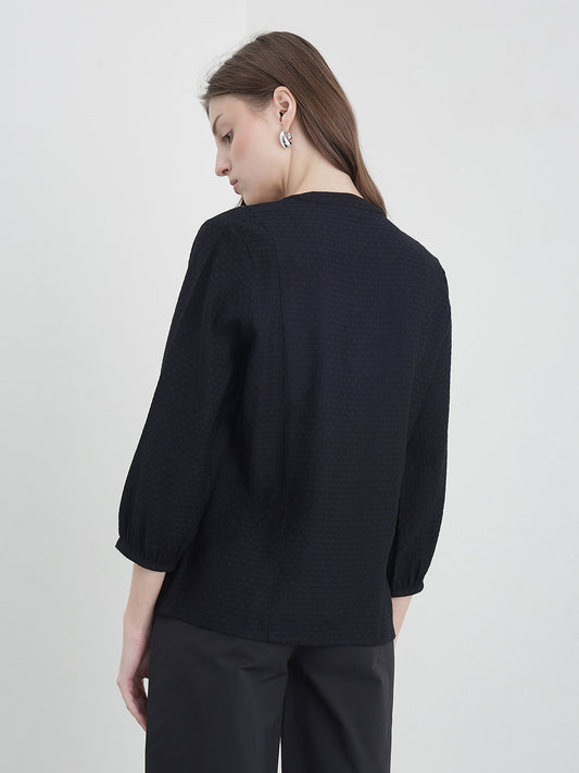 ICONIC Women Black Solid Top