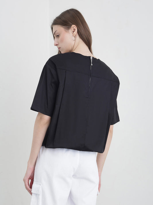 ICONIC Women Black Solid Top