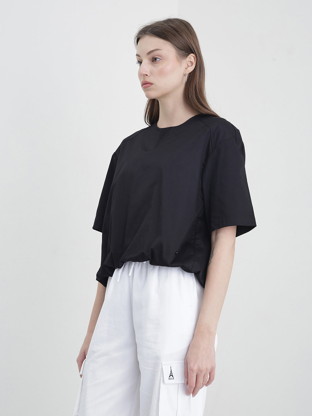 ICONIC Women Black Solid Top