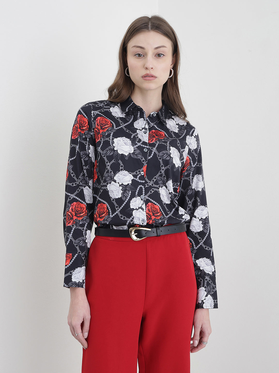 ICONIC Women Multicolor Printed Top