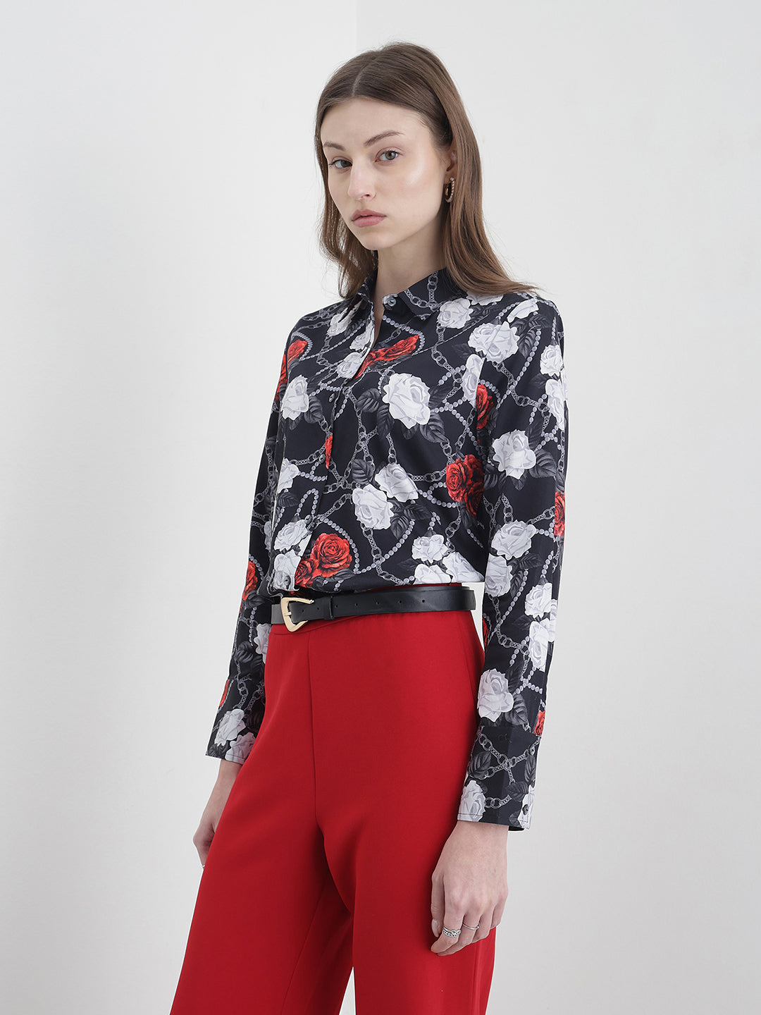 ICONIC Women Multicolor Printed Top