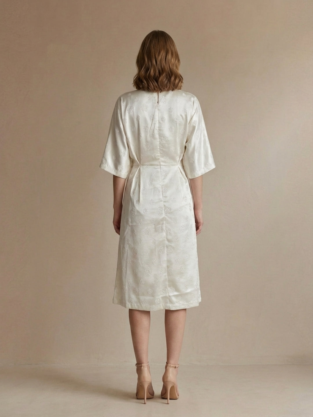 Iconic Women Cream Dress