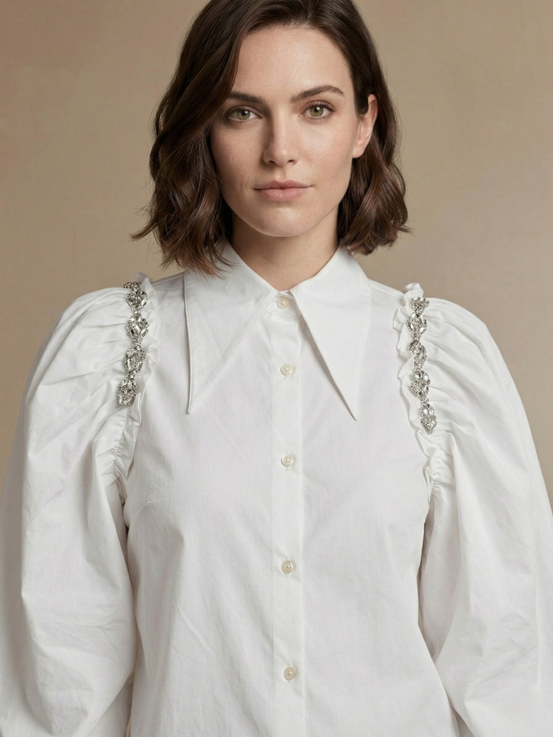 Iconic Women White Cotton Shirt
