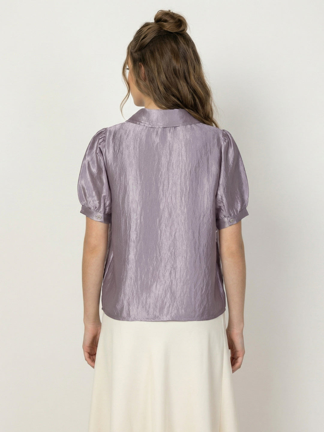 Iconic Women Purple Solid Shirt