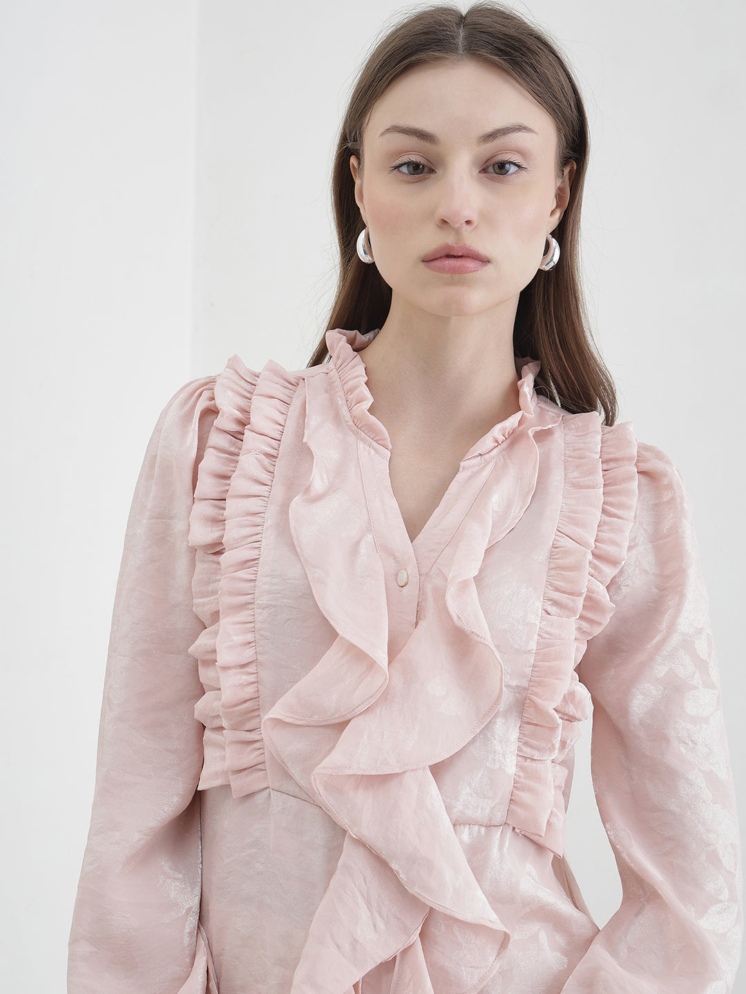 ICONIC Women Pink Solid Top