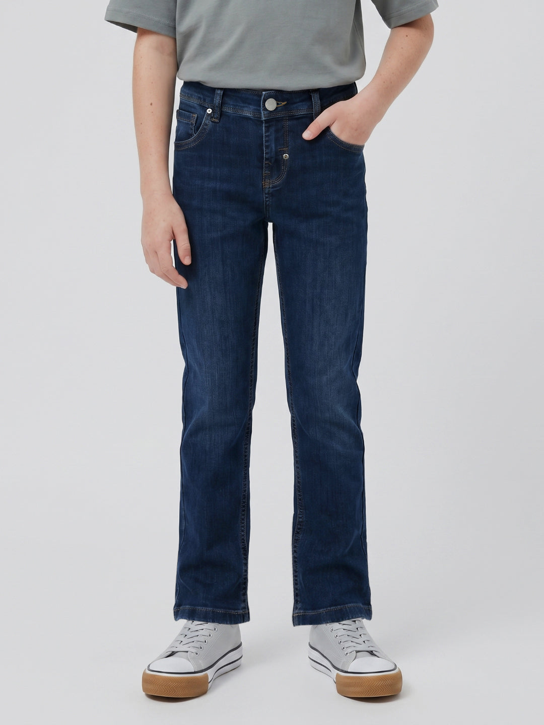 Antony Morato Blue Skinny Fit Solid Boys Jeans