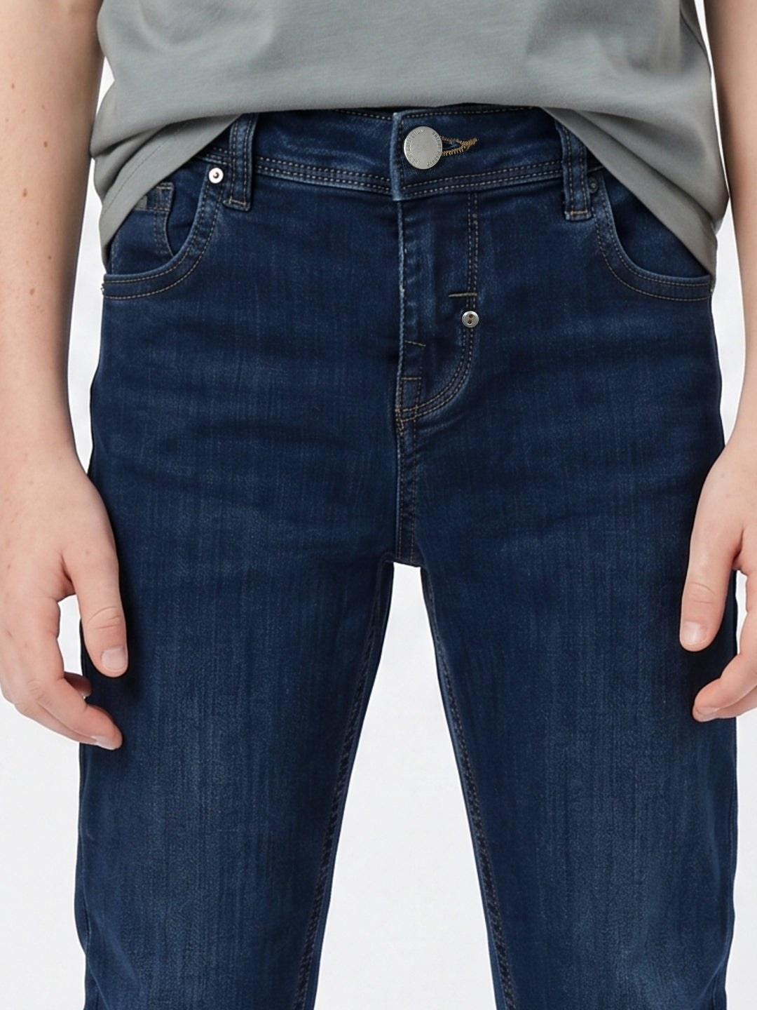 Antony Morato Blue Skinny Fit Solid Boys Jeans