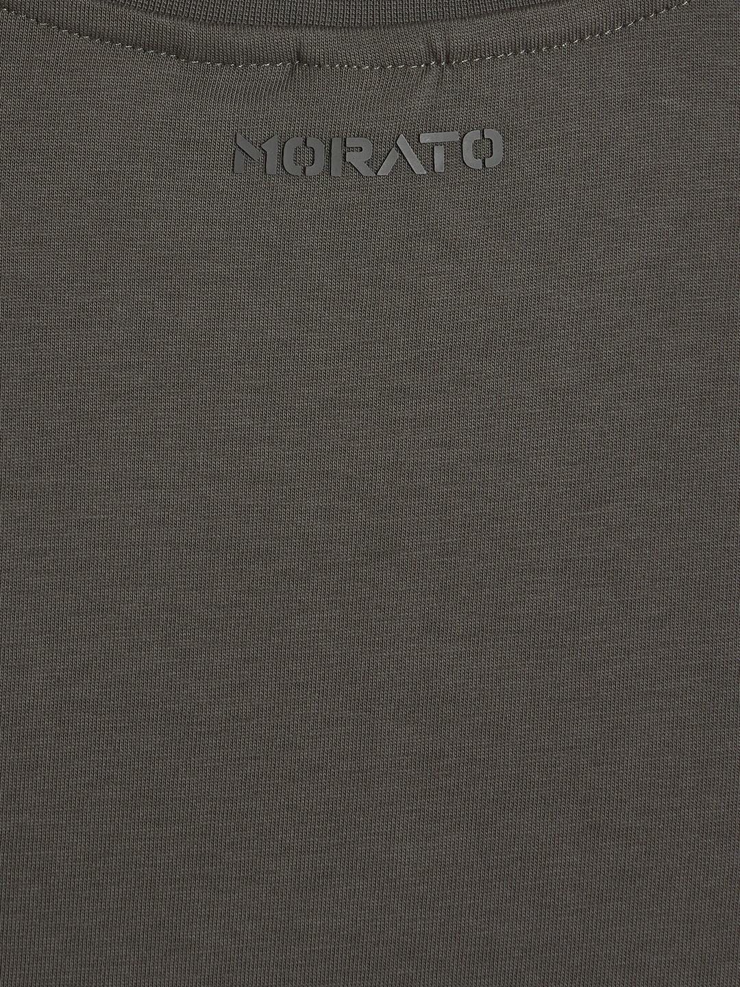 Antony Morato Boys Grey Embroidered Round Neck T-Shirt
