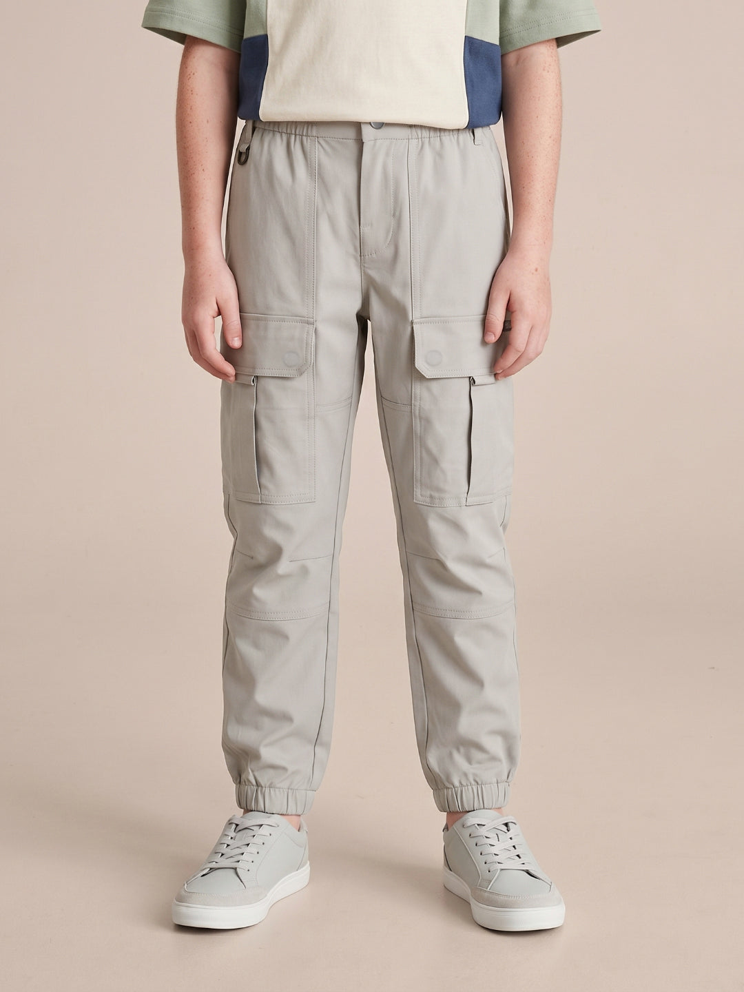 Antony Morato Cream Regular Fit Solid Boys Trouser