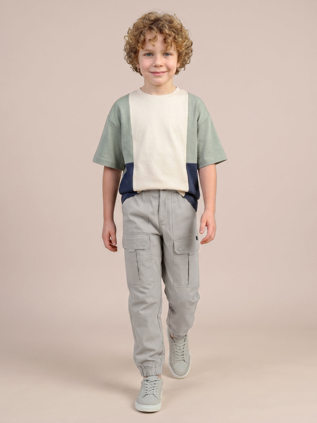 Antony Morato Cream Regular Fit Solid Boys Trouser